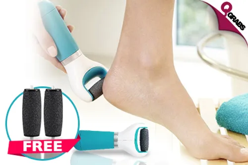 From QR65 Take Care of your Feet with an Electronic Foot File - Complimentary Coarse Roller Heads FREE! (Up to QR238 Value)